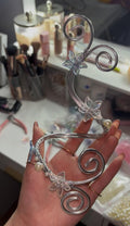 Bracciale con fiori trasparenti